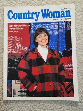 Country Woman Magazine Jan Feb 2001 Winter Issue Vintage Collectible Crafts